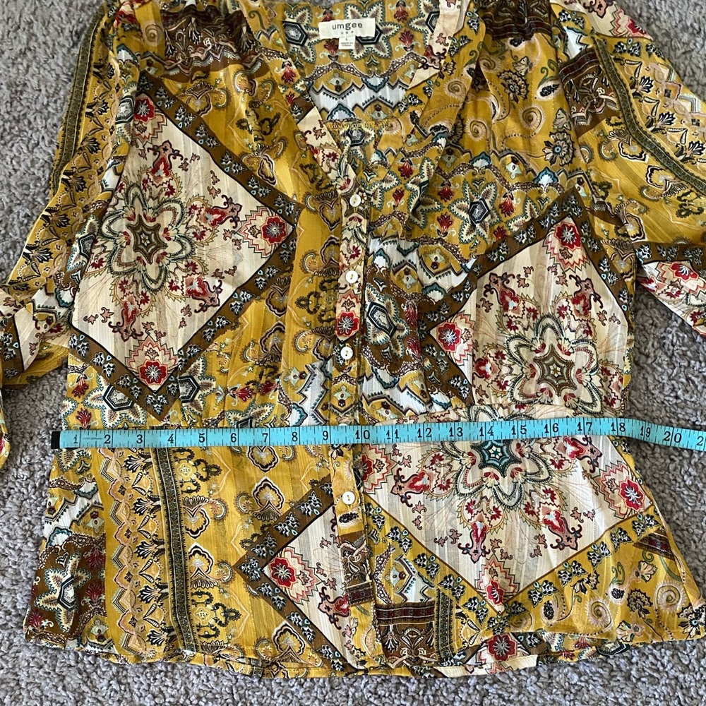 Umgee Patterned Blouse - image 5